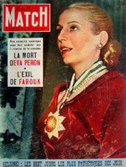 Eva Per&oacute;n en Francia. Imagen cortes&iacute;a de Carlos Alberto Vitola Palermo de Rosario, Sante Fe, Argentina